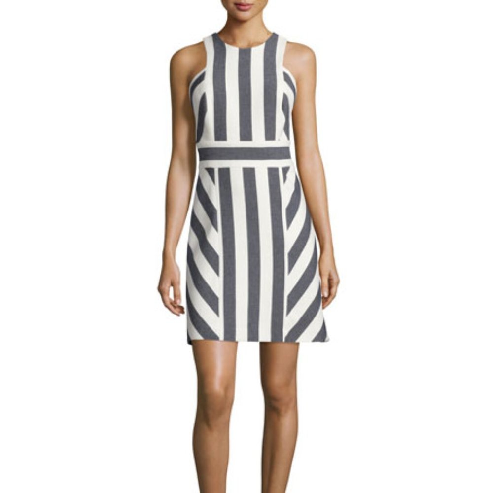 NWT MILLY Striped Sleeveless Dress